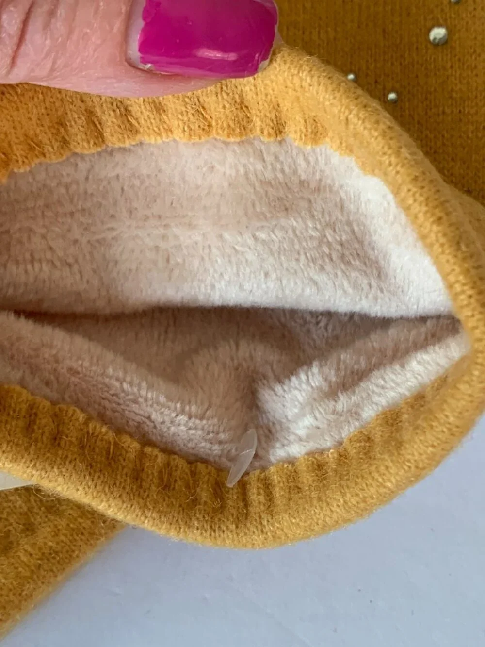 TAMSY GLOVES MUSTARD YELLOW NEW 80% CASHMERE 20